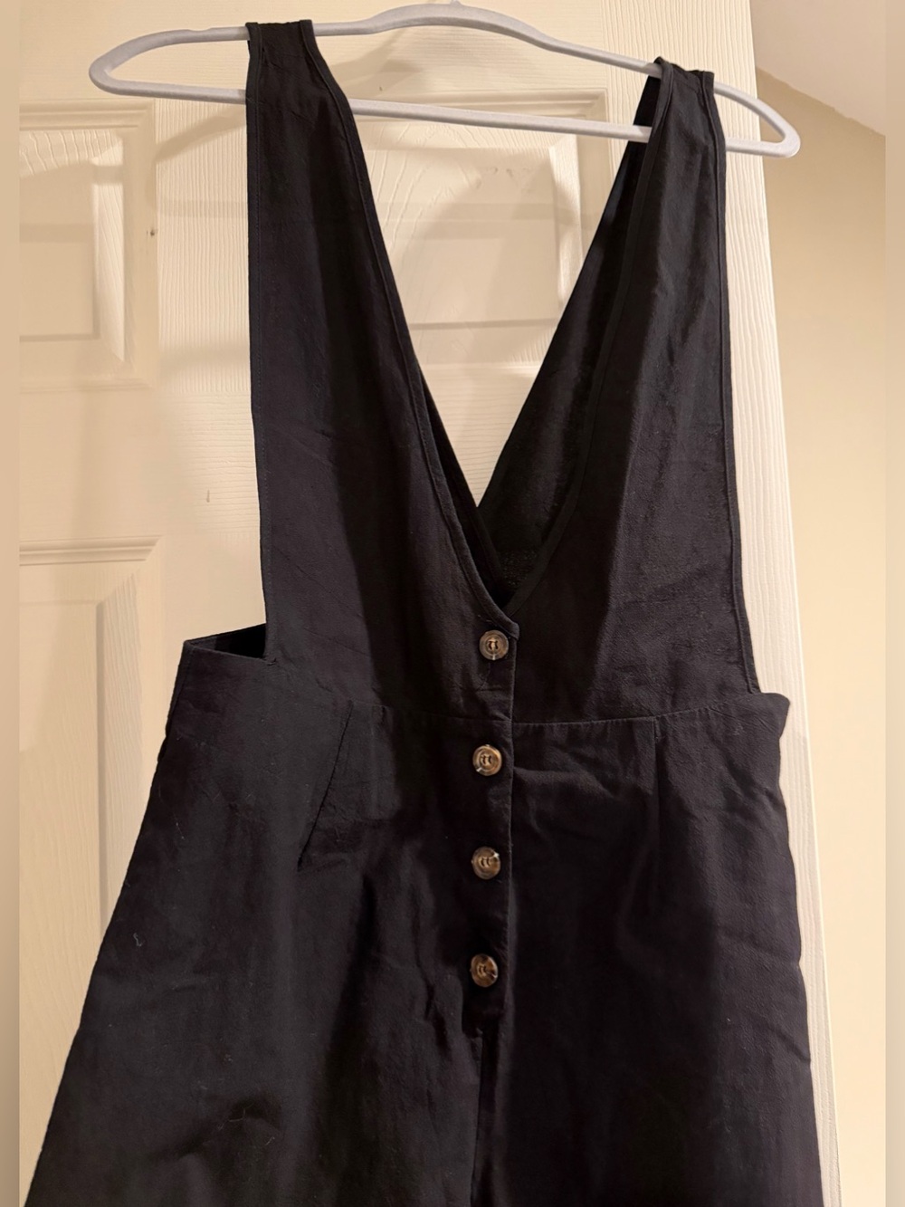 Sienna Sky Black Wide Leg Sleeveless Romper/Jumpsuit Size Large - Picture 3 of 7